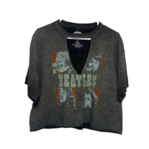 The Beatles Cropped Tee Shirt XL